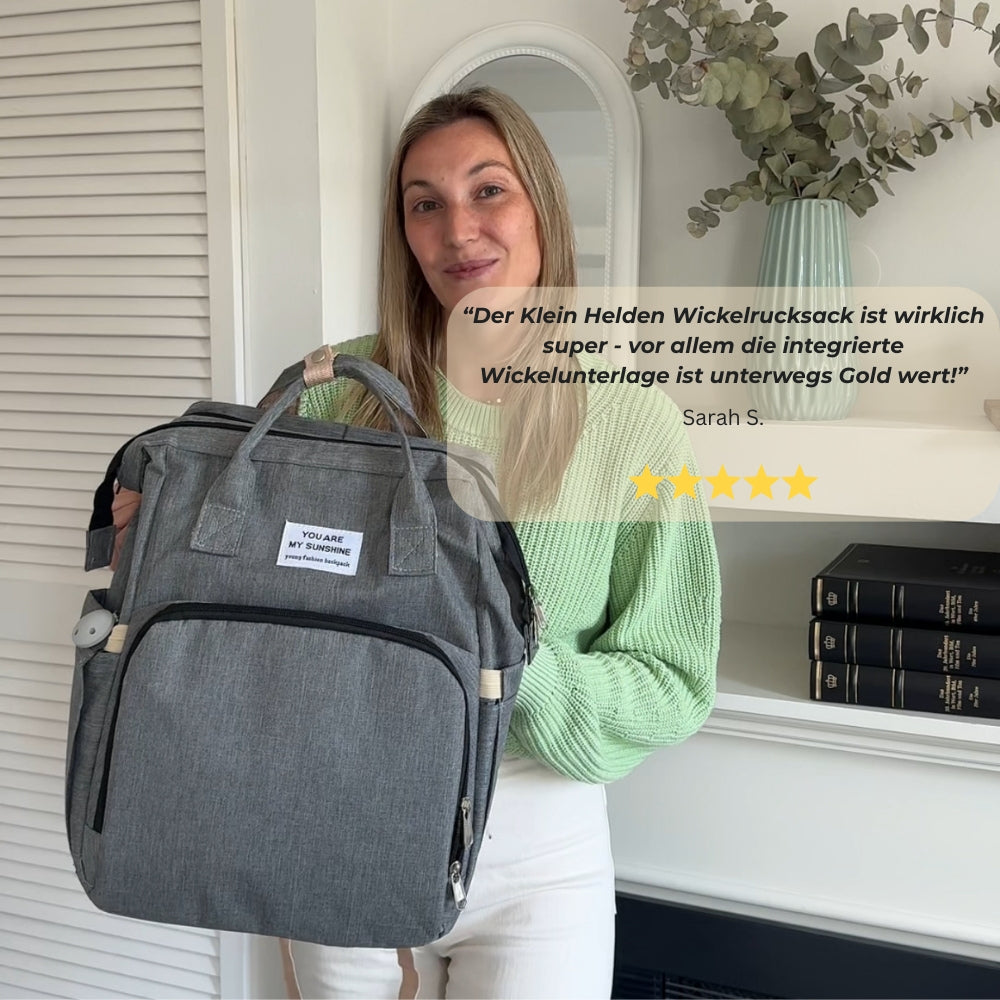 Klein Helden - Multifunktion Wickelrucksack